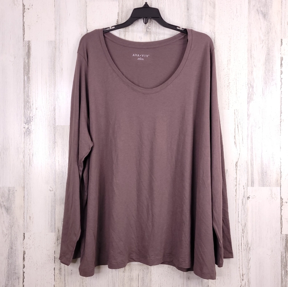Ava & Viv Tops - 3/$18 Ava & Viv Long Sleeve Basic T-Shirt